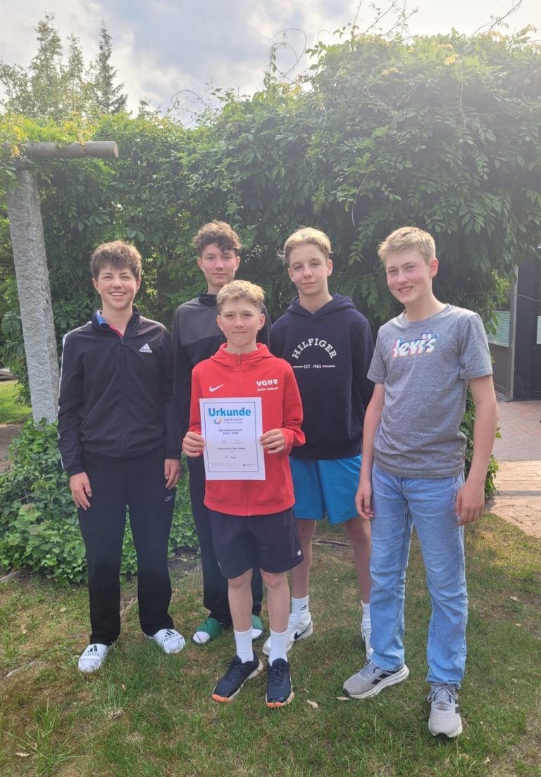 U16 Tennisschulmannschaft der Jungen im Landesfinale